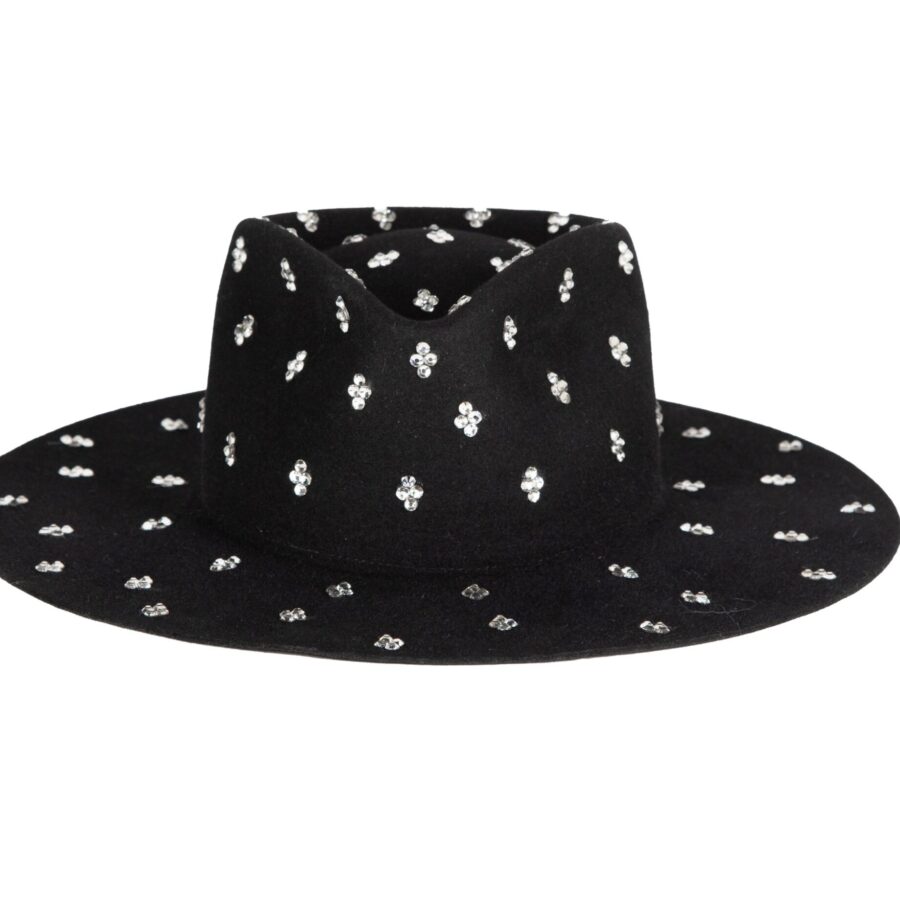 Refined Black Wide Brim Fedora