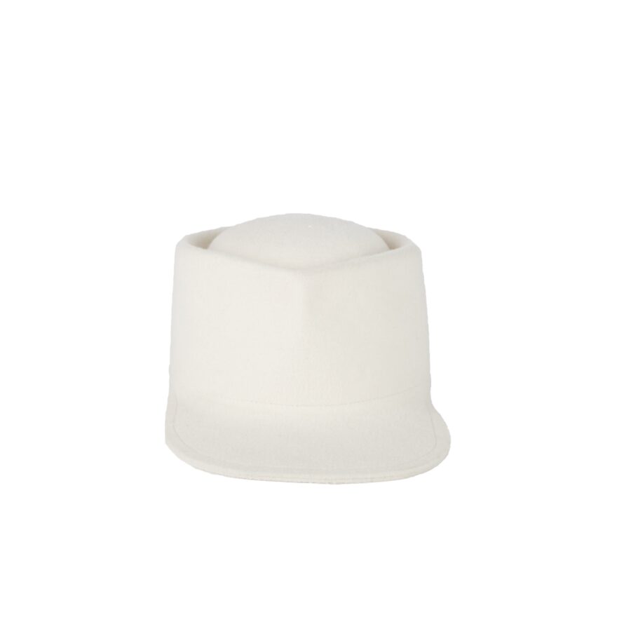 Contemporary Camel Velour Felt Gold Accent Structured Cap