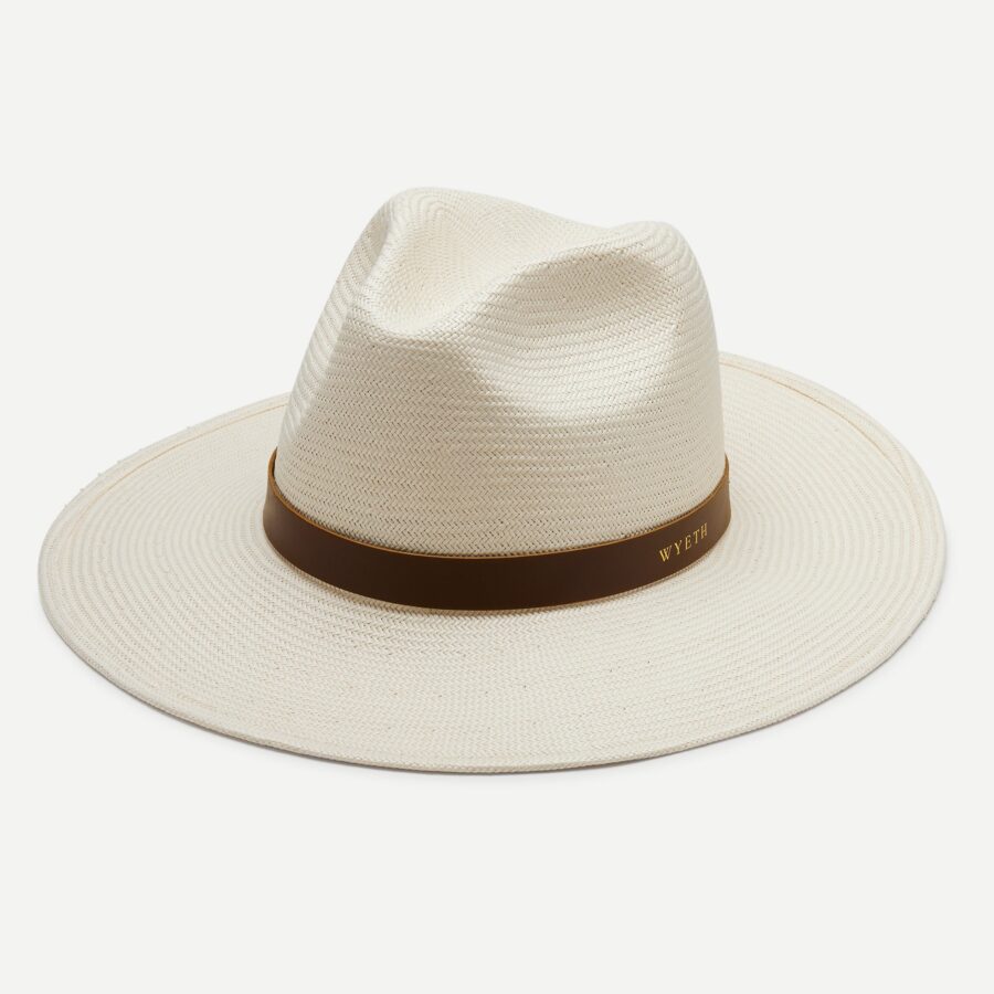 Maple Straw Panama Hat with Easy Finish - Cream