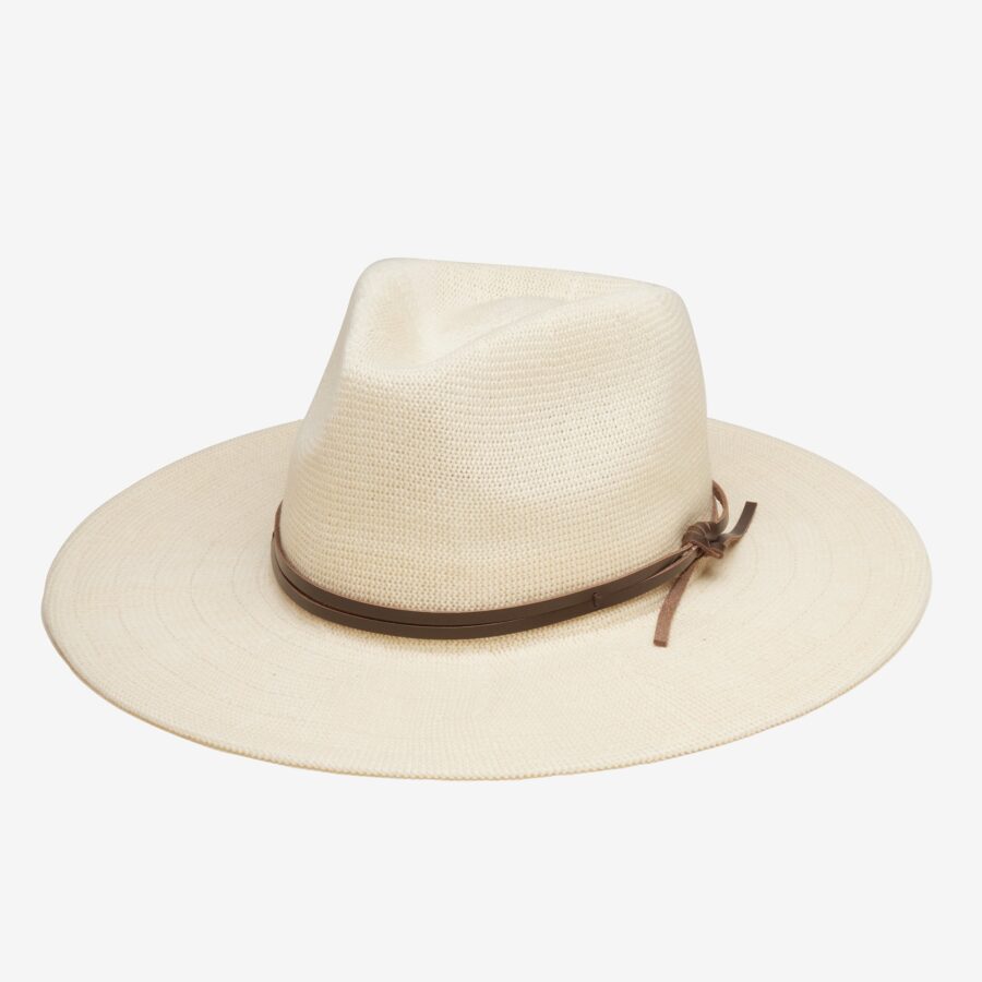 Rowan Flexible Panama Hat Crafted in Mesh - Ivory