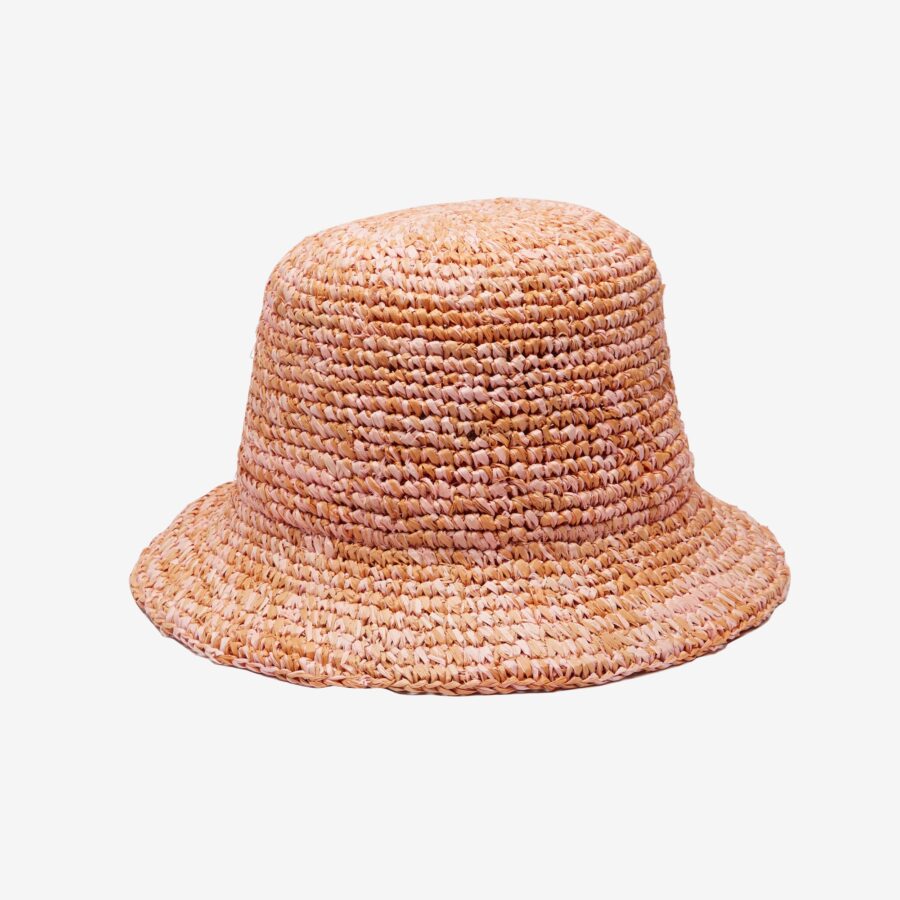 Briar Openweave Bucket Hat Crafted in Raffia