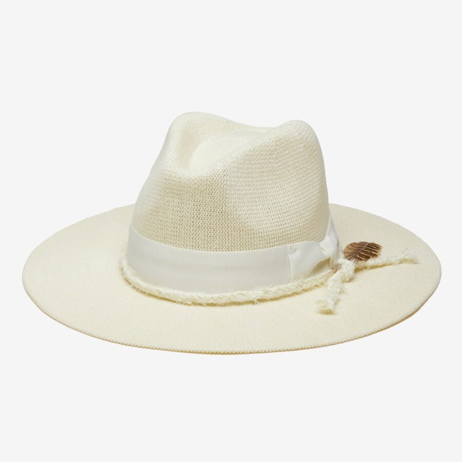 Wren Braided Mesh Panama Hat - Ivory