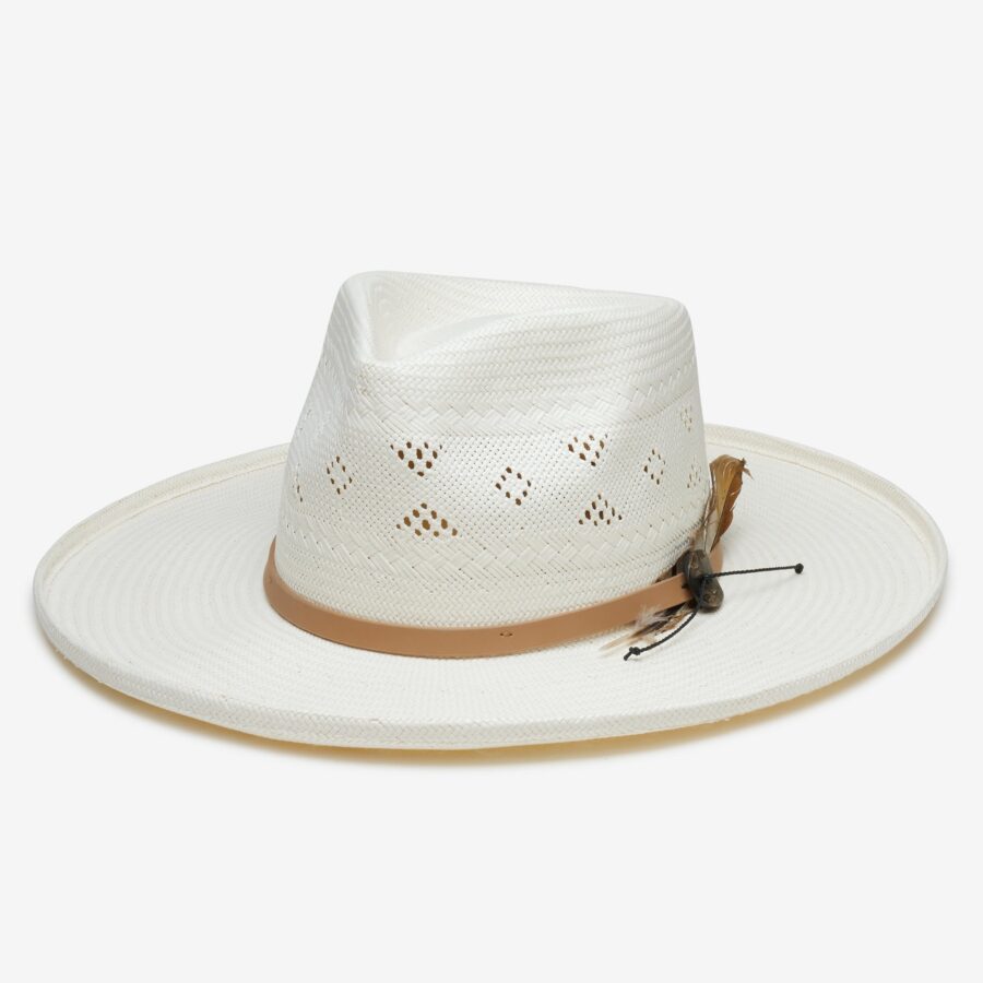 Lightweight Wren Panama Hat in Straw - Ivory