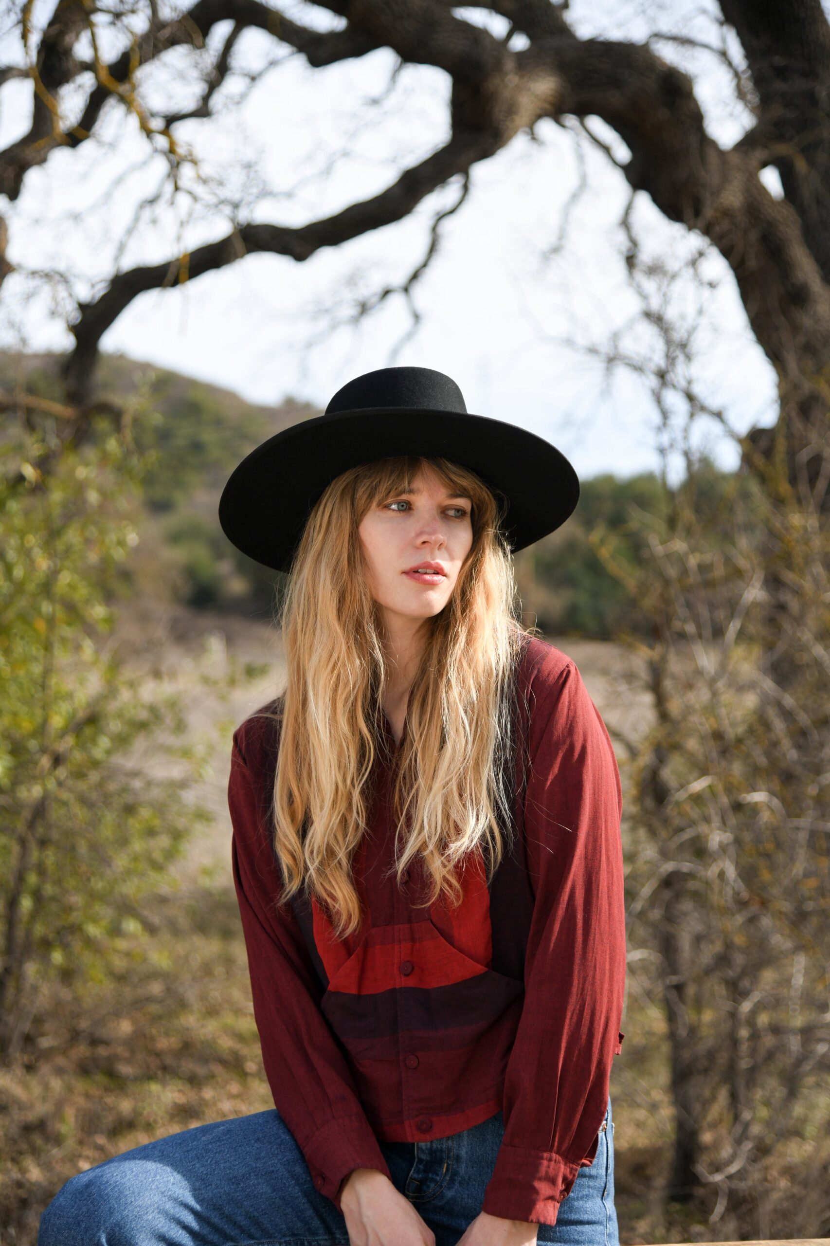 Wool Felt Boater Hat - Midnight Blue - Image 6
