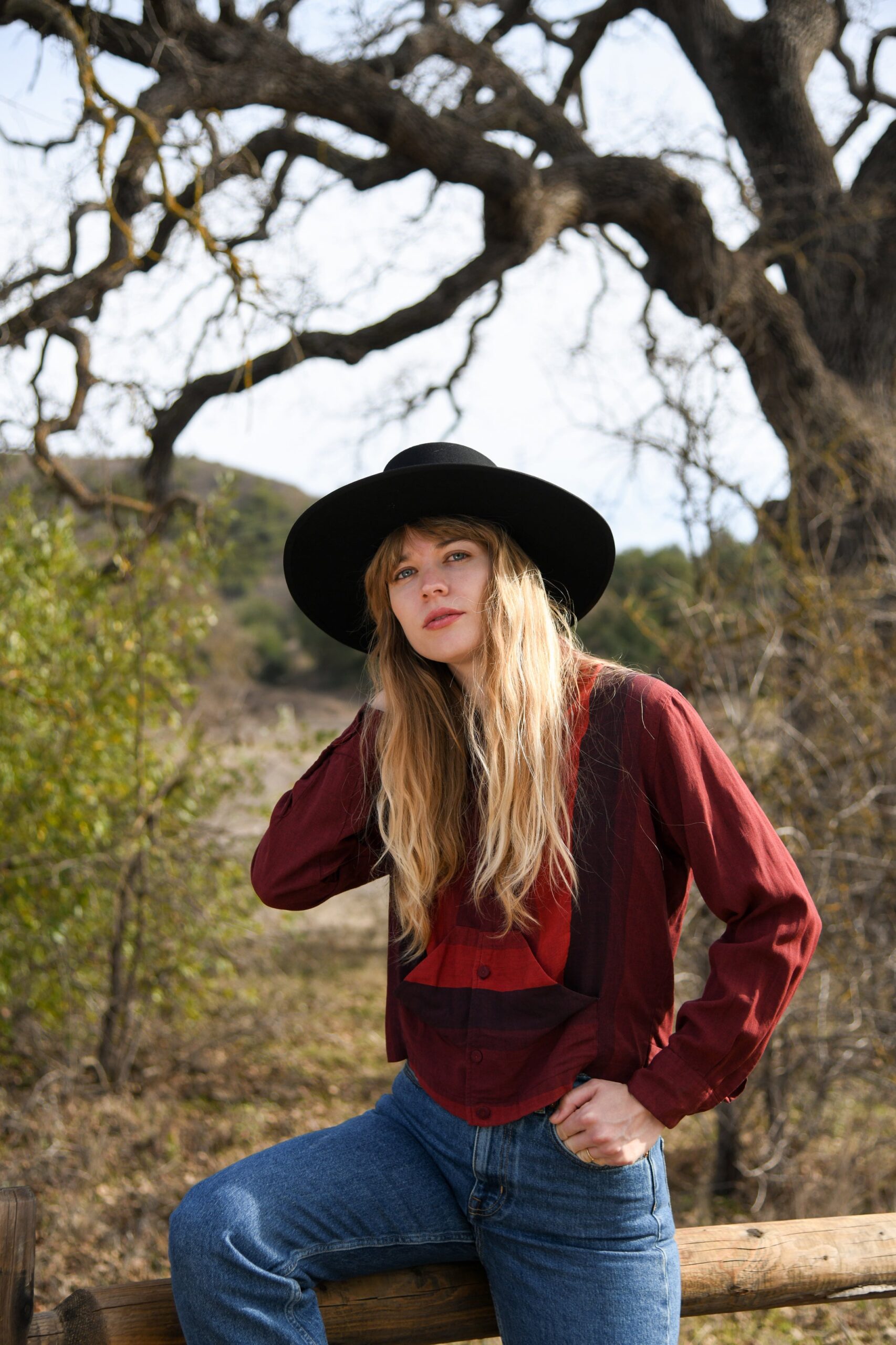 Wool Felt Boater Hat - Midnight Blue - Image 8