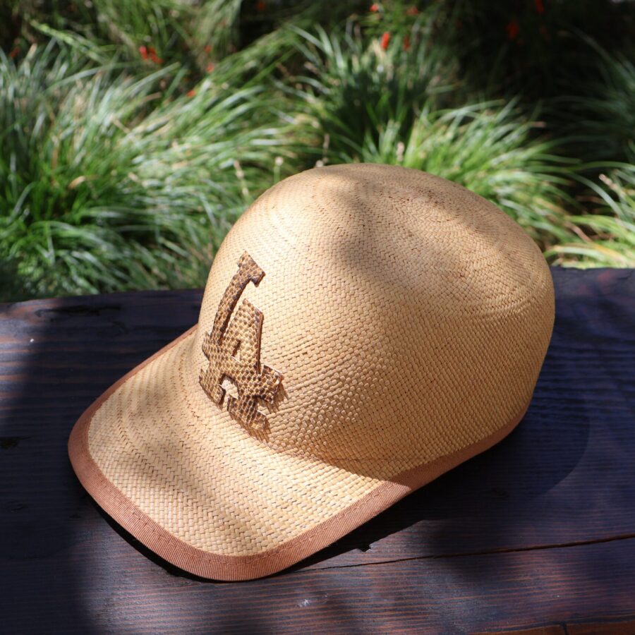 Refined Cream Straw Soft Brim Structured Cap