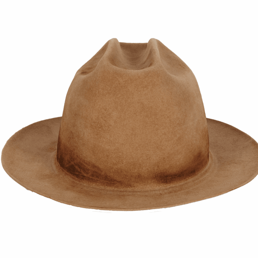 Classic Camel Wide Brim Fedora