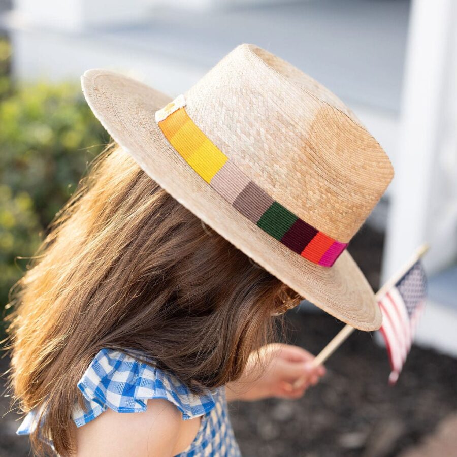 Kids Rainbow Band Palm Hat